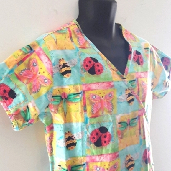 LYDIA'S professional uniforms medical scrub top, S - Picture 3 of 4